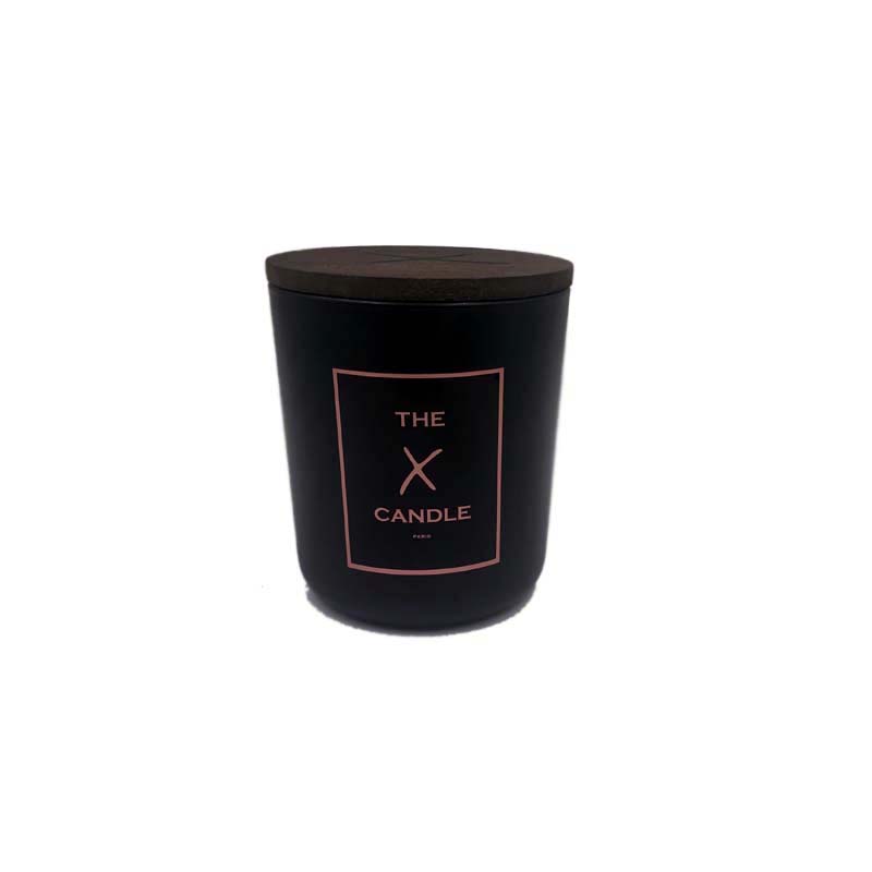 Wholesale luxury black empty ceramic candles jar with wooden lids